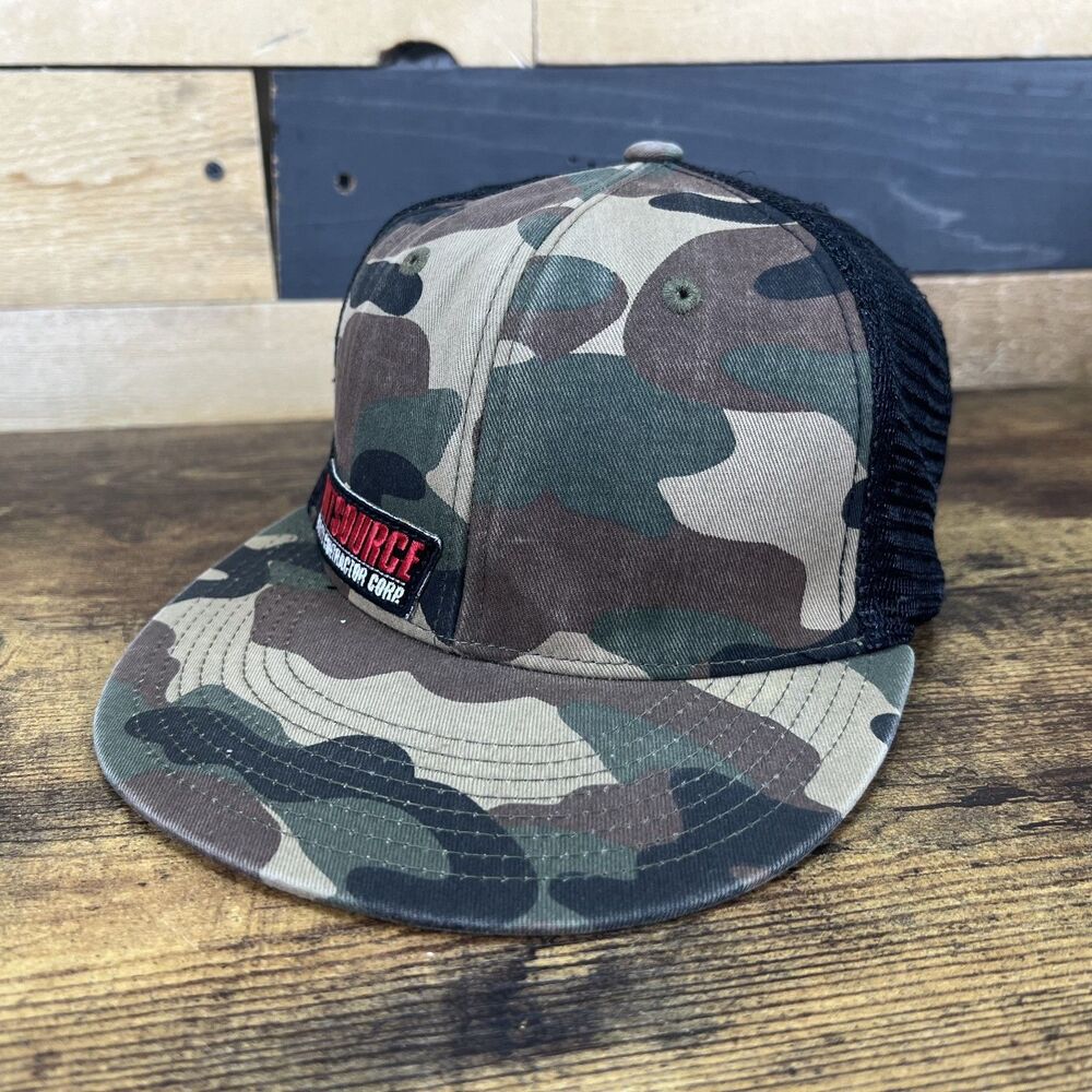 Outsource Quality Contractor Corp. Camouflage Camo Decky Adjustable Hat Cap